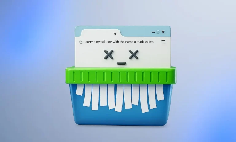 رفع خطای یوزر تکراری MySQL