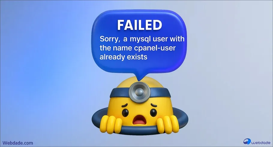 خطا mysql user already exists