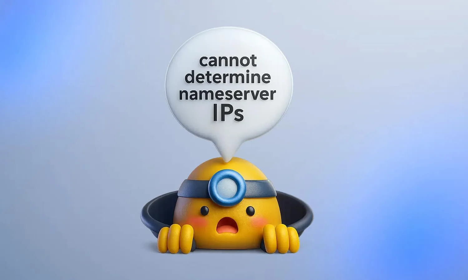خطای cannot determine nameserver IPs