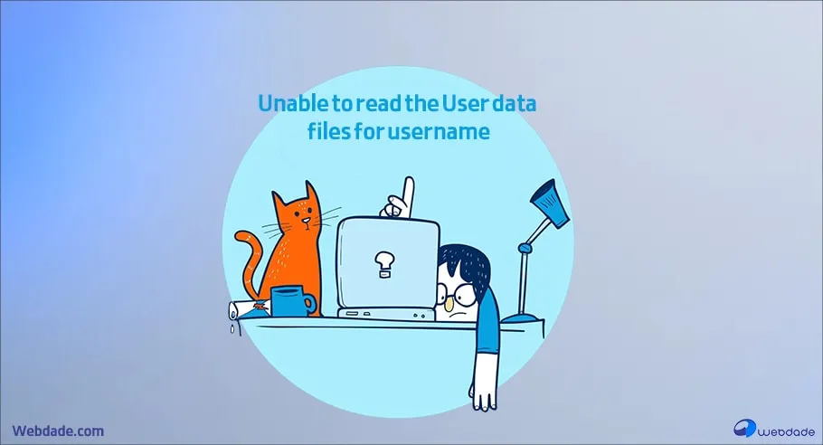 Unable to read User data files