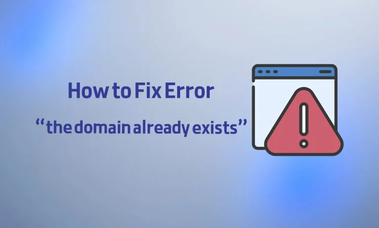 خطای the domain already exists
