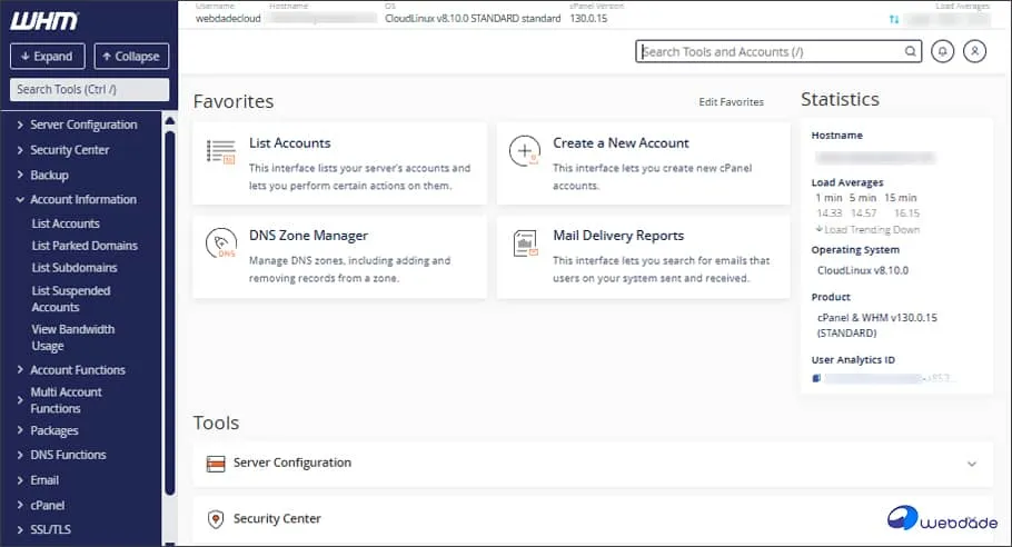 نرمافزار WHM