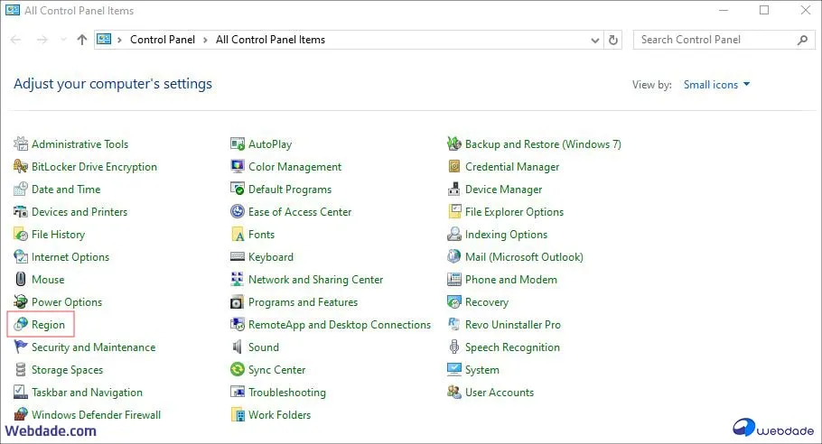 تنظیمات زبان Windows Server