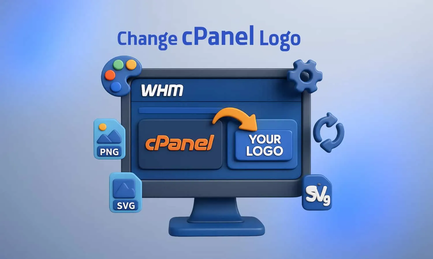تغییر لوگو cPanel