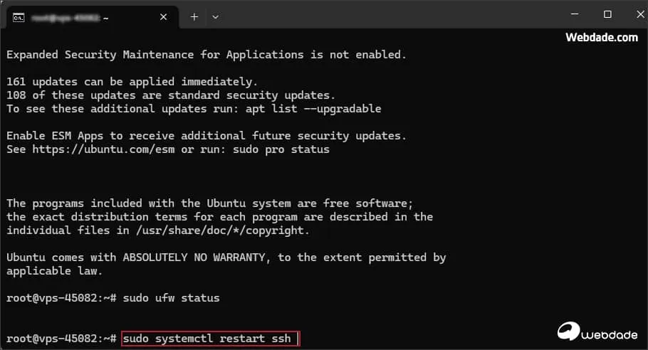 انتخاب پورت جدید SSH برای VPS