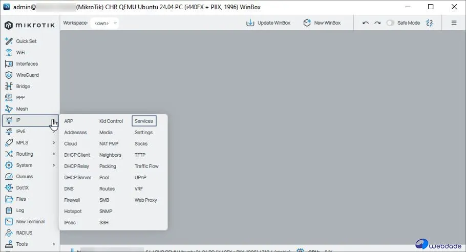 تغییر پورت WinBox