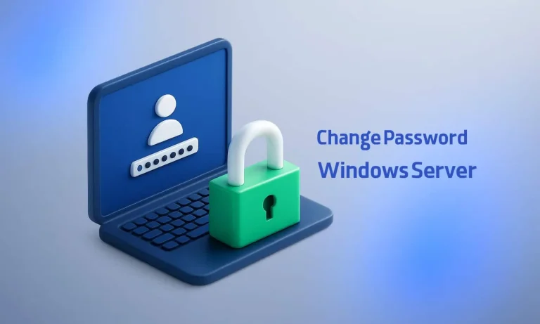 تغییر رمز عبور سرور مجازی ویندوز