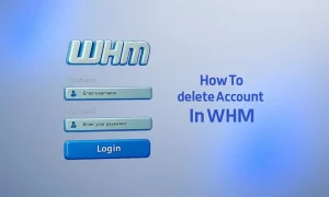 حذف اکانت از WHM