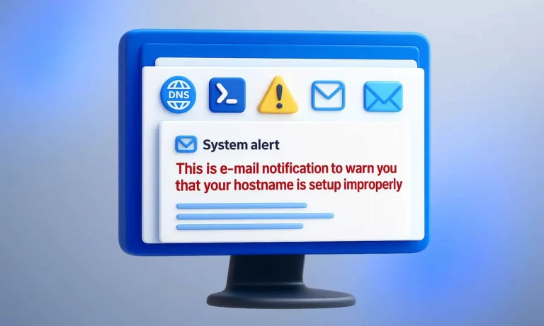رفع خطای hostname setup improperly