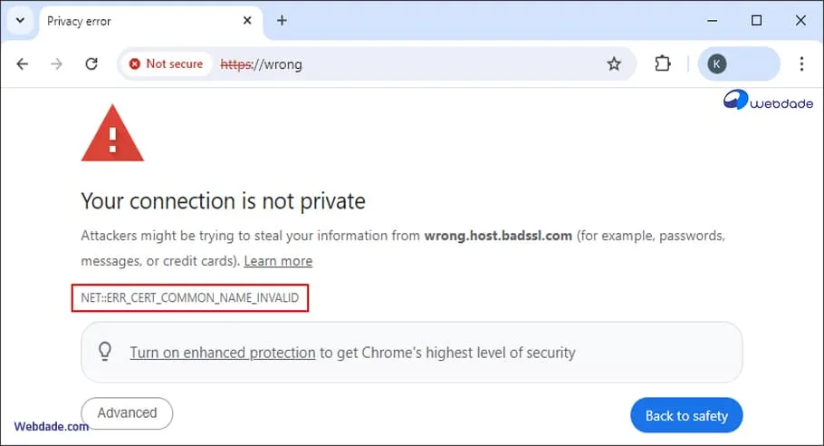 رفع خطای ssl در کروم