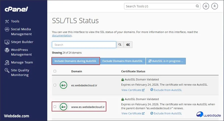 نصب SSL با LetsEncrypt