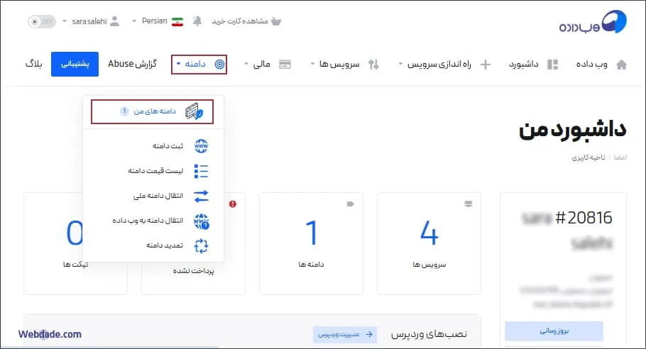 نحوه تمدید دامنه