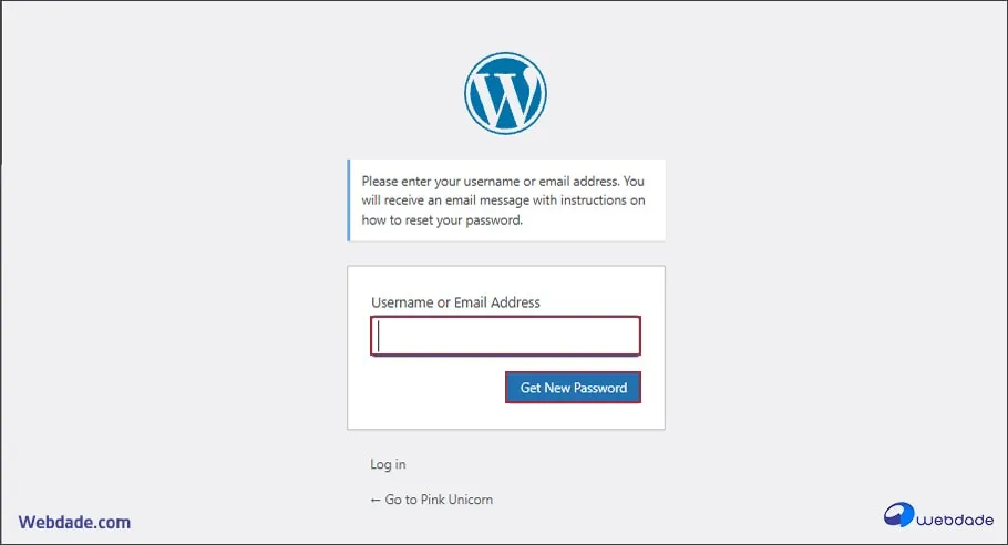 بازیابی پسورد وردپرس