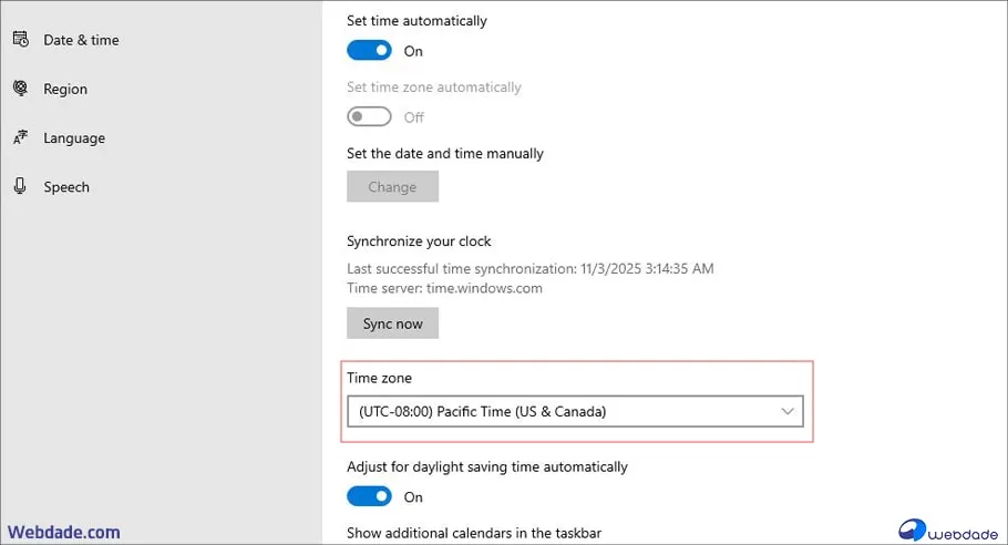 تنظیم TimeZone Windows Server