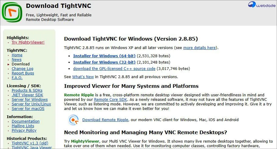 اتصال VNC سرور مجازی