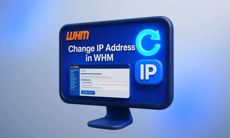 تغییر IP سایت در WHM