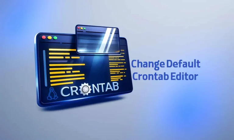 تغییر ویرایشگر پیش‌فرض Crontab