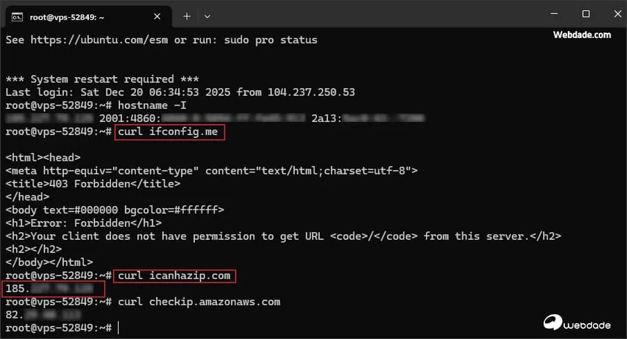 نحوه تشخیص IP پابلیک و پرایویت در سرور