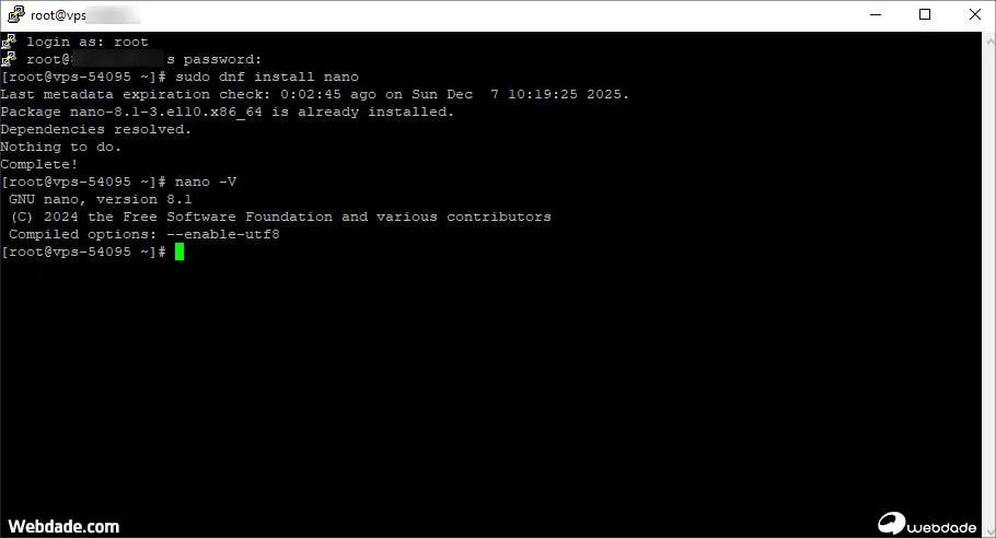 آموزش نصب Nano Text Editor