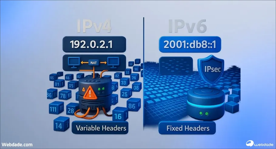 مقایسه IPv4 و IPv6