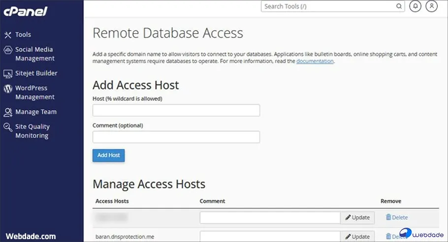 اتصال به MySQL با Workbench در cPanel