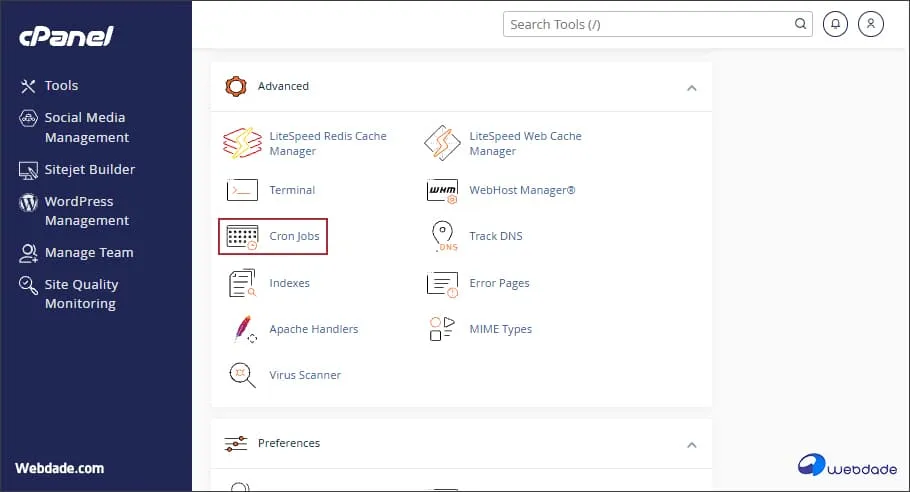 تنظیم کرون جاب در cpanel