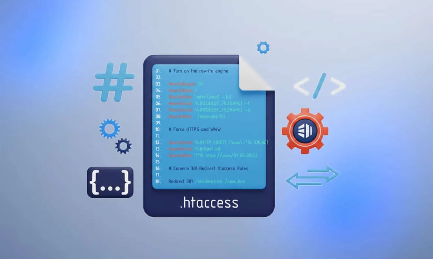 ساخت فایل htaccess