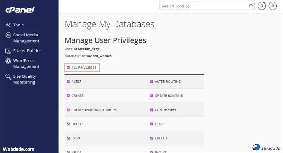 همگامسازی دیتابیس با سیپنل همگامسازی دیتابیس با سیپنل