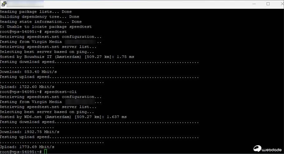 تست سرعت سرور مجازی ایران