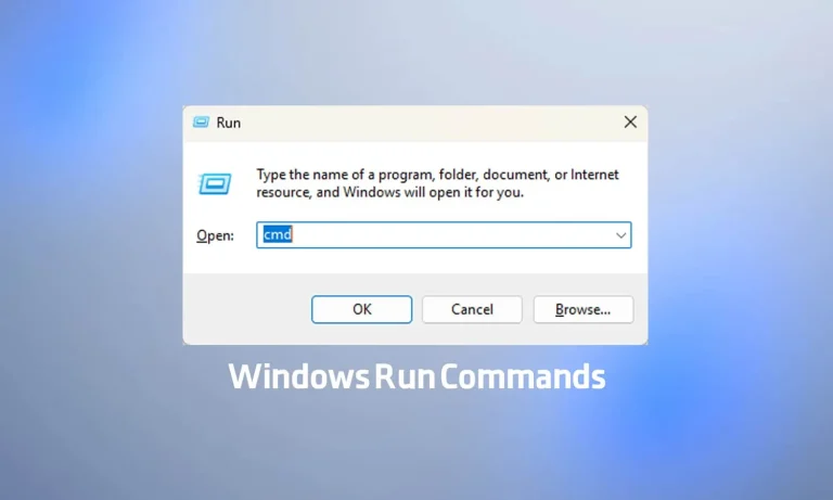 دستورات Run ویندوز