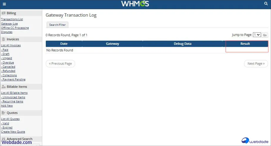 مشکل درگاه پرداخت در WHMCS