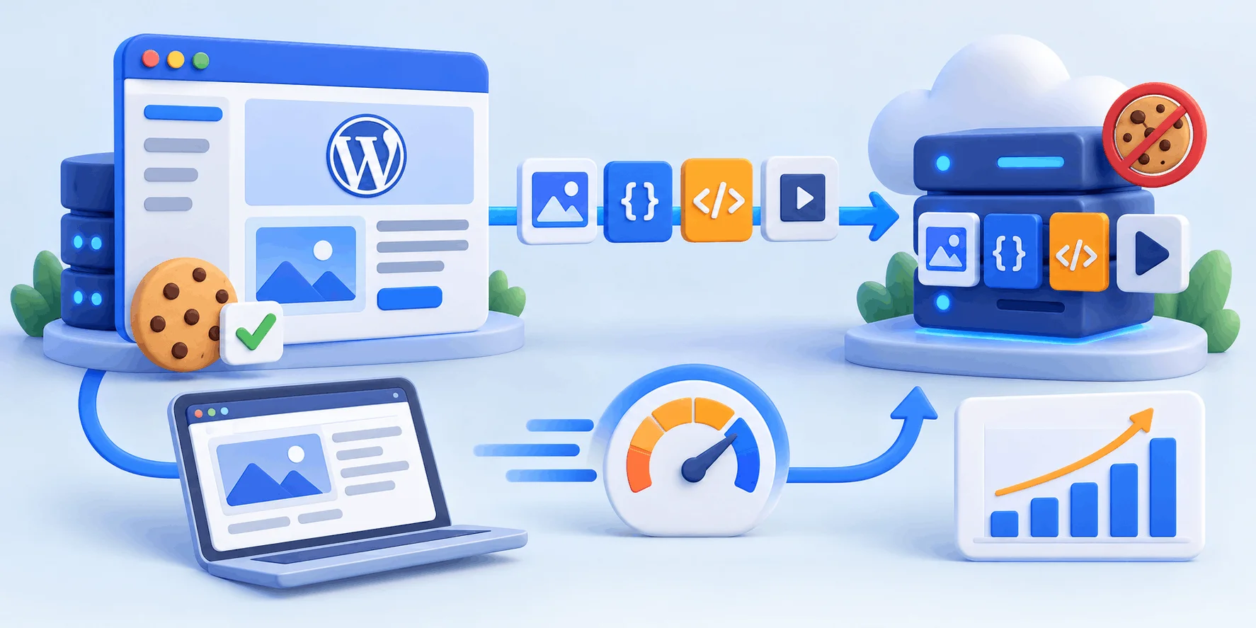 نمودار پیادهسازی Cookie-Free Domains وردپرس و سرو فایلهای استاتیک از دامنه بدون کوکی نمودار پیادهسازی Cookie-Free Domains وردپرس و سرو فایلهای استاتیک از دامنه بدون کوکی