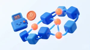 وب 3 چیست؛ تصویر مفهومی شبکه غیرمتمرکز نسل سوم اینترنت و بلاکچین