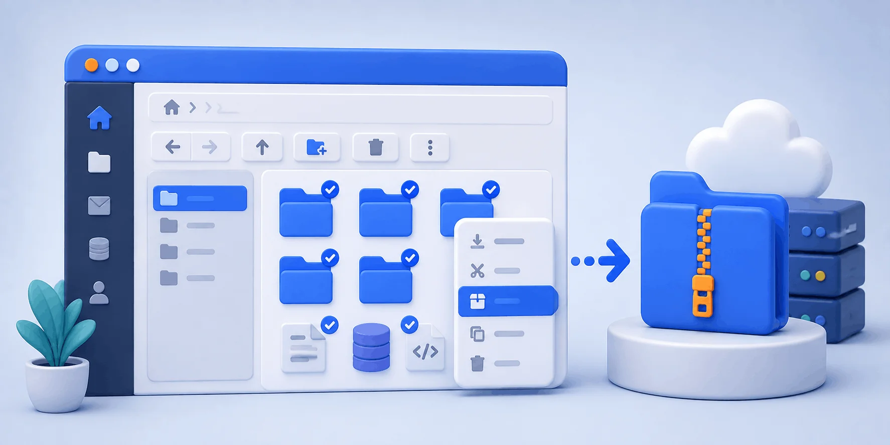 بستهبندی و فشردهسازی فایلهای وردپرس در File Manager کنترلپنل مبدأ بستهبندی و فشردهسازی فایلهای وردپرس در File Manager کنترلپنل مبدأ