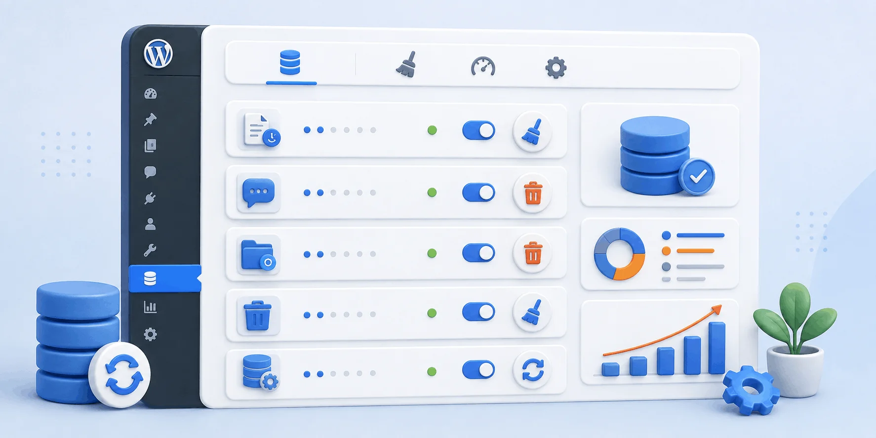 پنل بخش Database افزونهی WP-Optimize و گزینههای پاکسازی دیتابیس وردپرس پنل بخش Database افزونهی WP-Optimize و گزینههای پاکسازی دیتابیس وردپرس