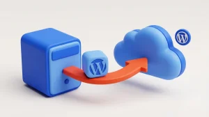 انتقال وردپرس از لوکال هاست به سی‌پنل؛ رندر سه‌بعدی مهاجرت از localhost