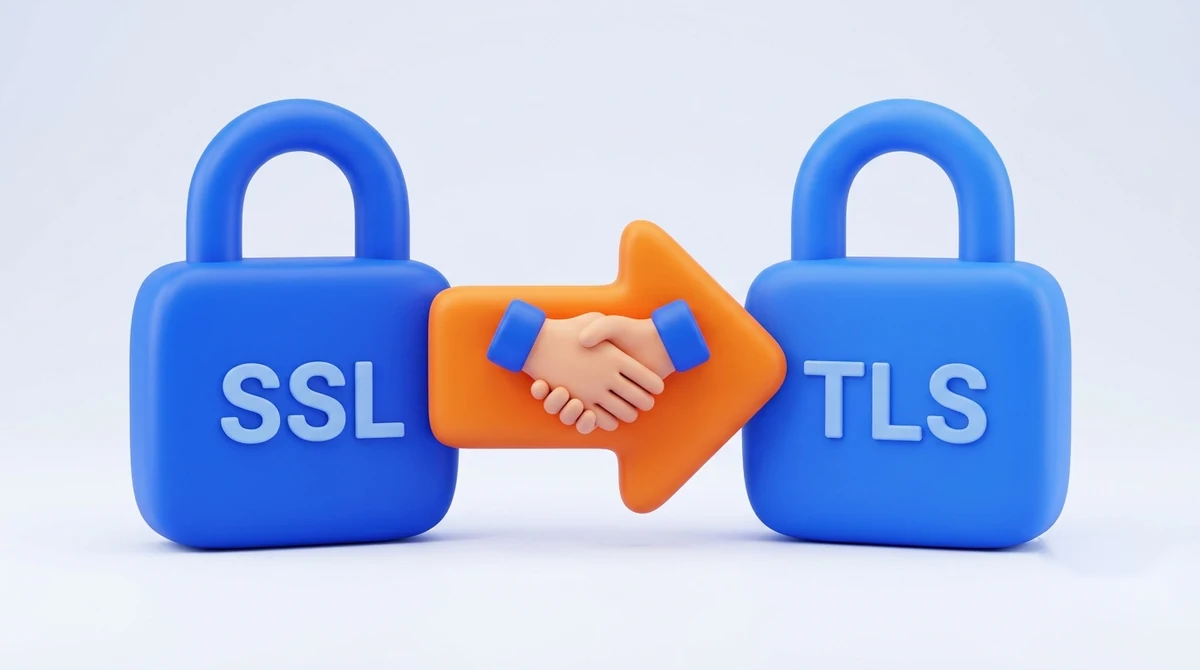 تفاوت SSL و TLS؛ رندر سهبعدی مقایسه دو پروتکل امنیتی