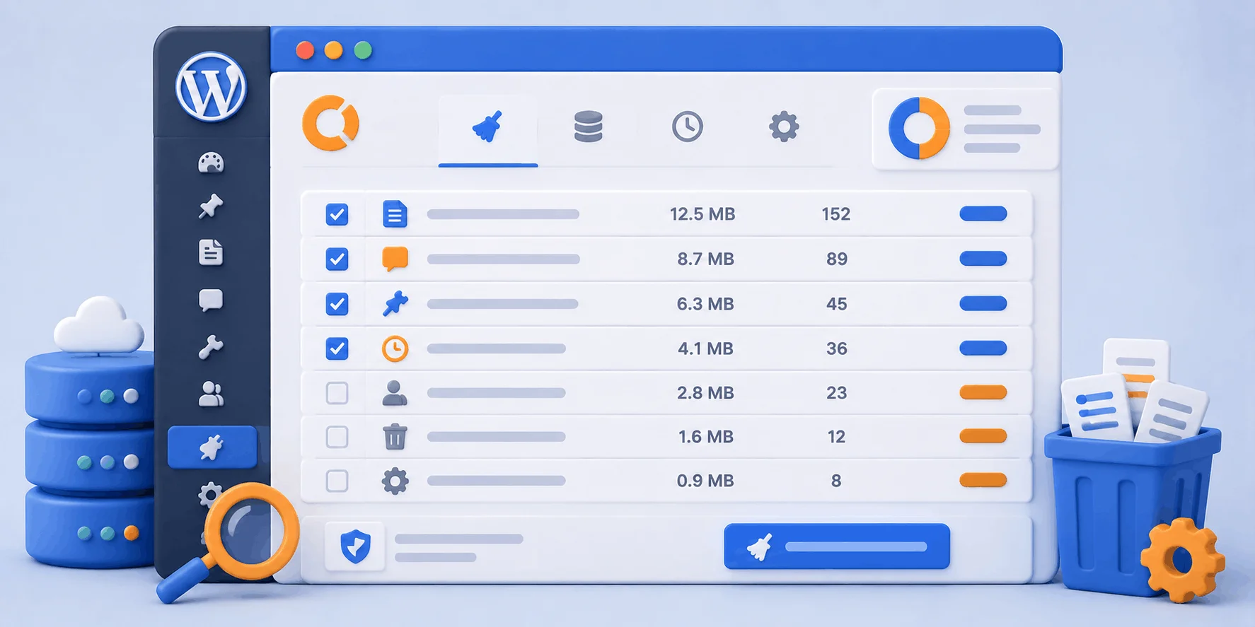 پیشنمایش و انتخاب رونوشتها و دادههای زائد برای پاکسازی در افزونه WP-Optimize پیشنمایش و انتخاب رونوشتها و دادههای زائد برای پاکسازی در افزونه WP-Optimize