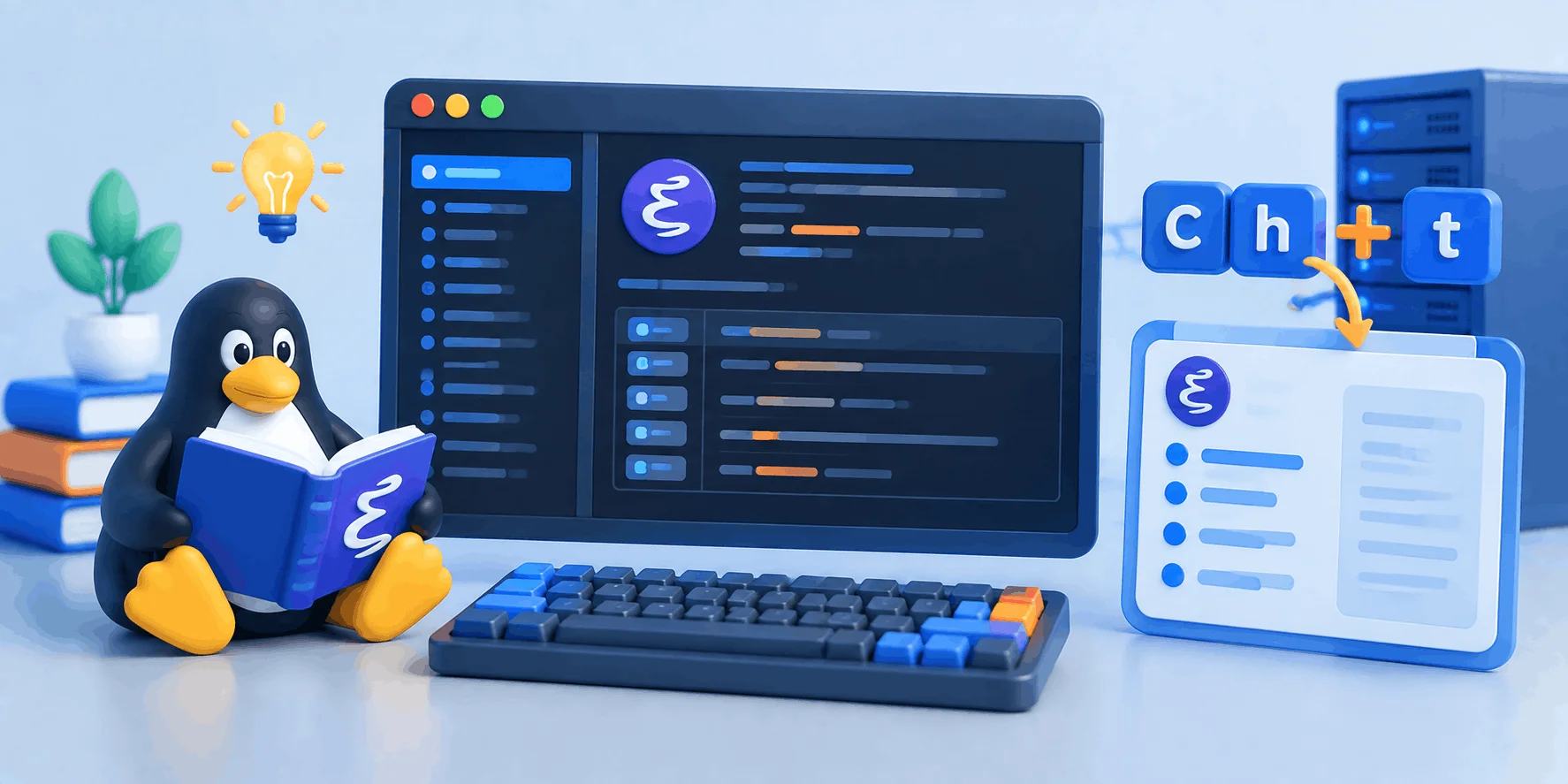 اجرای آموزش تعاملی داخلی Emacs با کلید C-h t برای یادگیری کلیدهای پایه در لینوکس اجرای آموزش تعاملی داخلی Emacs با کلید C-h t برای یادگیری کلیدهای پایه در لینوکس