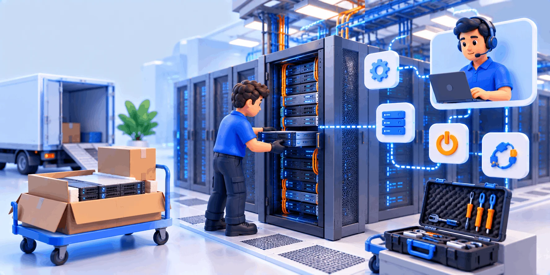 شرایط تحویل سرور و خدمات Remote Hands در کولوکیشن شرایط تحویل سرور و خدمات Remote Hands در کولوکیشن