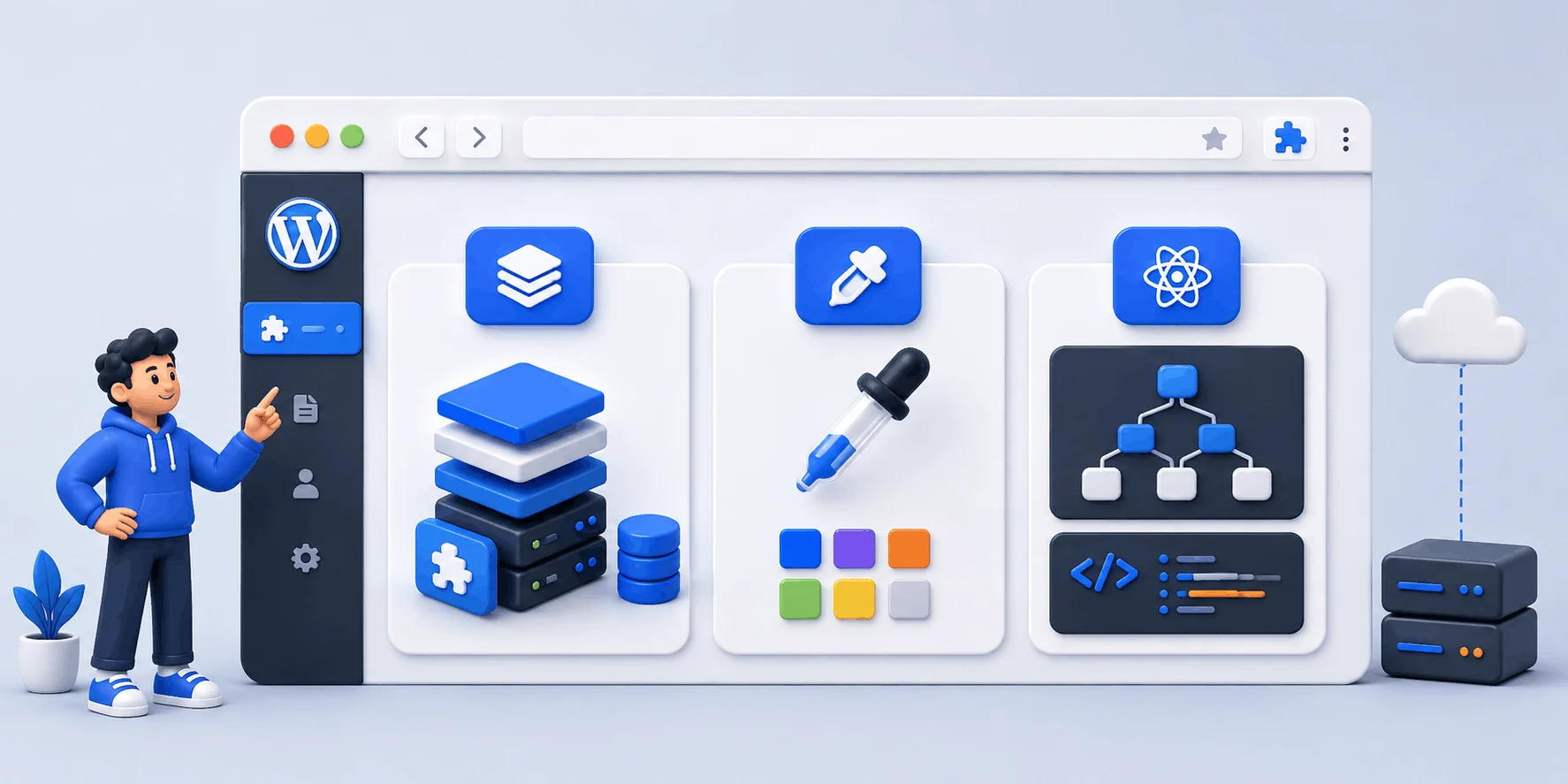 مقایسه افزونههای کروم توسعه وردپرس شامل Wappalyzer و ColorZilla و React Developer Tools مقایسه افزونههای کروم توسعه وردپرس شامل Wappalyzer و ColorZilla و React Developer Tools