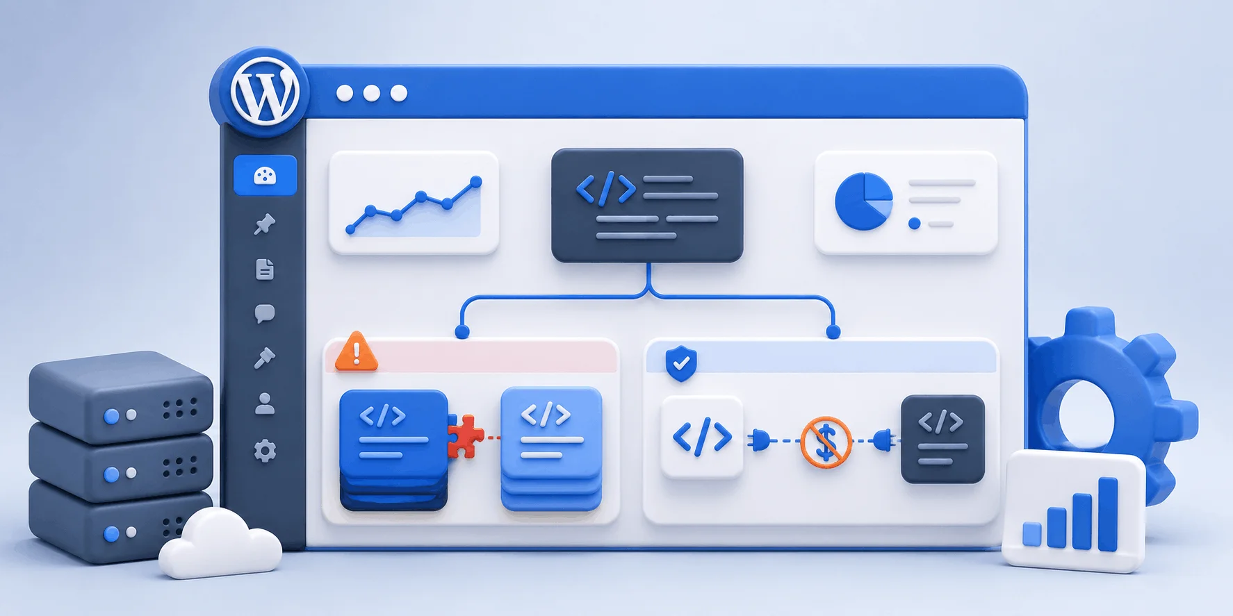 نمودار علتهای کار نکردن jQuery در قالب وردپرس؛ تداخل نسخه و حالت no-conflict نمودار علتهای کار نکردن jQuery در قالب وردپرس؛ تداخل نسخه و حالت no-conflict