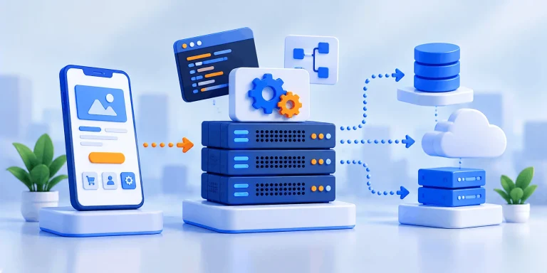 Isometric Cloud App Infrastructure 1 سرور اپلیکیشن چیست؟ مشخصات و هزینه بک‌اند اپ در 2026