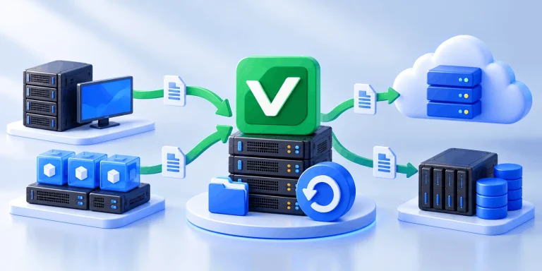 Veeam Backup Infrastructure Flow 1 Veeam Backup چیست؟ بکاپ سرور فیزیکی و مجازی در 2026