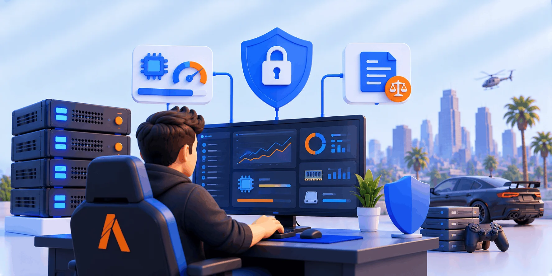 مدیریت منابع، امنیت و قوانین سرور FiveM
مدیریت منابع، امنیت و قوانین سرور FiveM