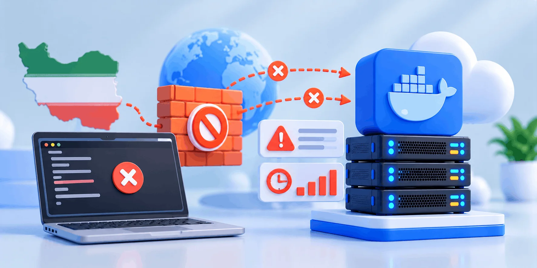 Blocked Docker Registry Access 1 تحریم داکر هاب؛ رفع خطای 403 و دانلود ایمیج روی سرور ایران