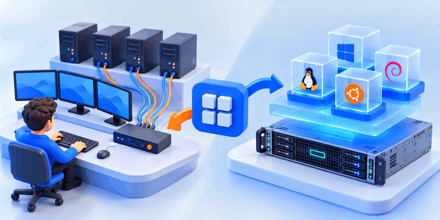 KVM چیست؟ دو معنای KVM در دنیای سرور KVM چیست؟ دو معنای KVM در دنیای سرور