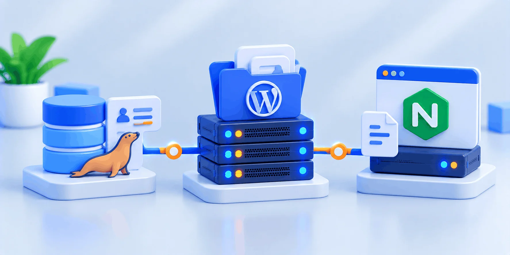 ساخت دیتابیس، فایلهای وردپرس و سرور بلاک Nginx
ساخت دیتابیس، فایلهای وردپرس و سرور بلاک Nginx