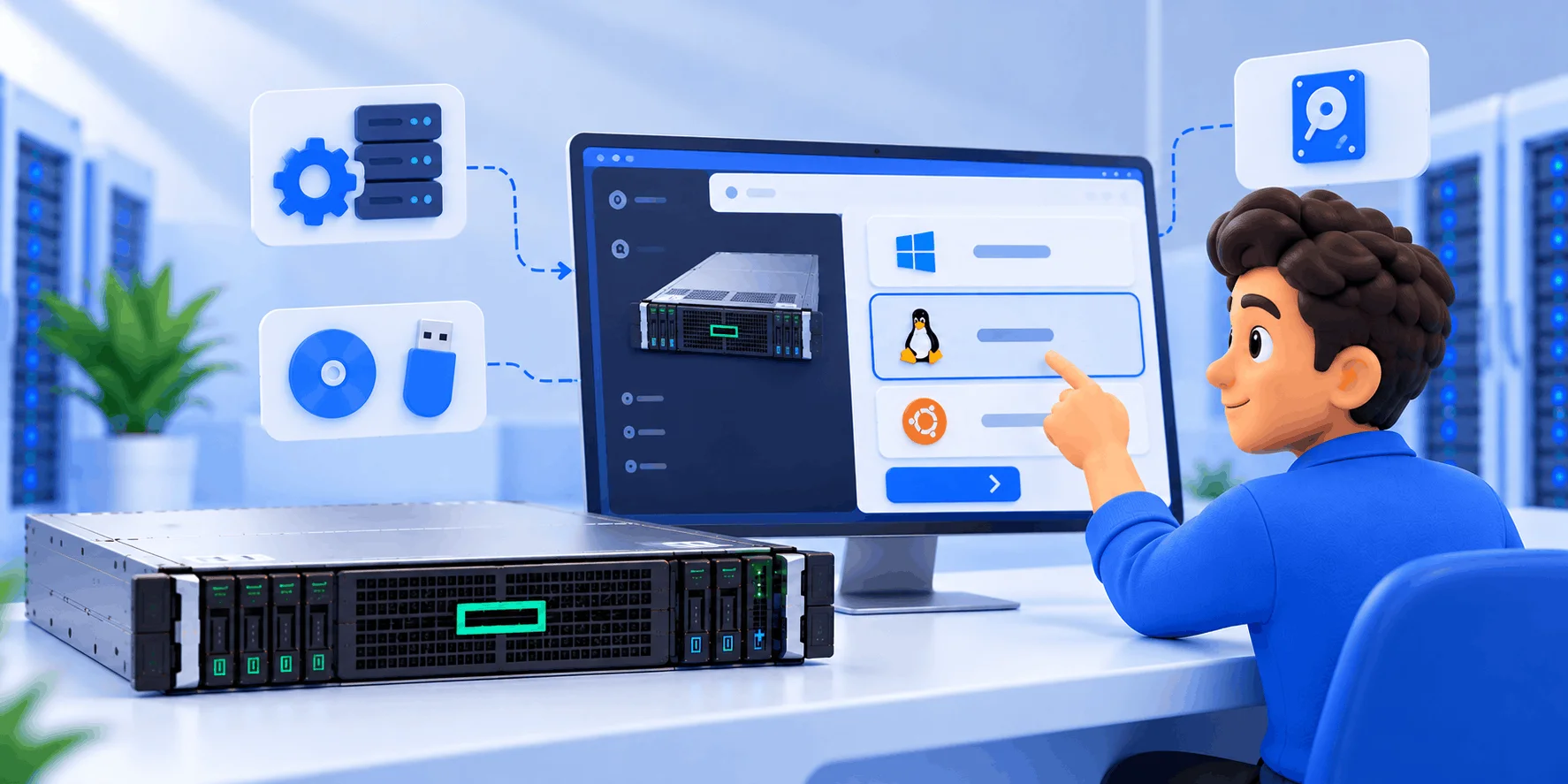نصب سیستم عامل روی سرور HP با Intelligent Provisioning 2026