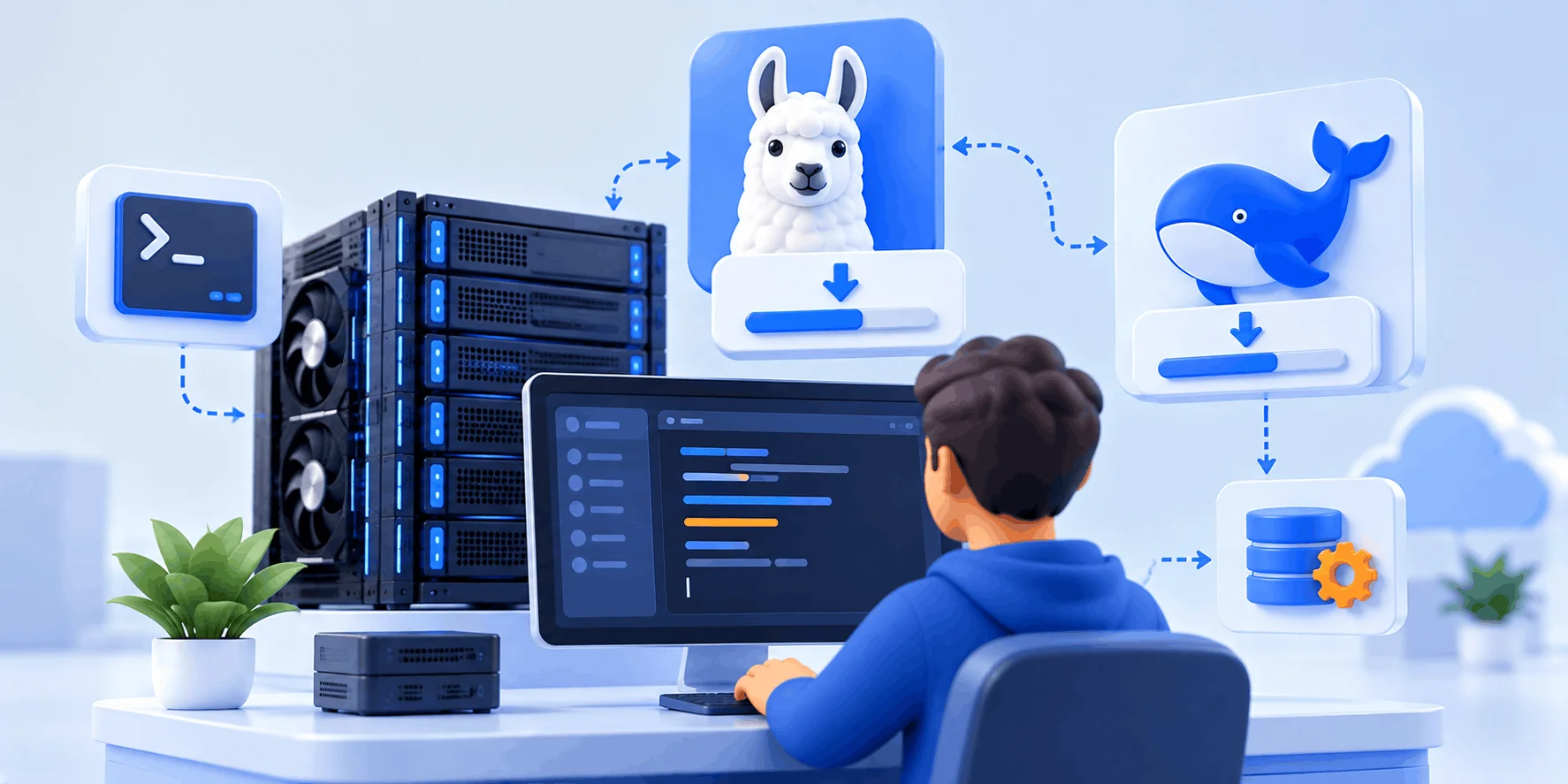 آموزش نصب Ollama روی سرور و اجرای DeepSeek و Llama آموزش نصب Ollama روی سرور و اجرای DeepSeek و Llama؛ کاربر پشت ترمینال و دانلود مدلهای Llama و DeepSeek روی سرور